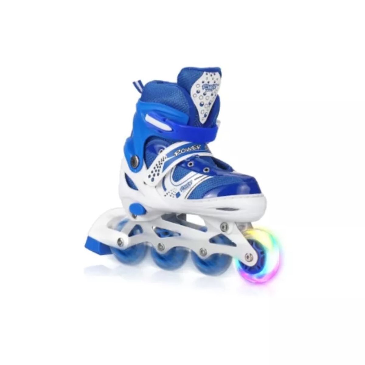 GENERICO - Patines En Linea Ajustable Luces Led Colores Niños L