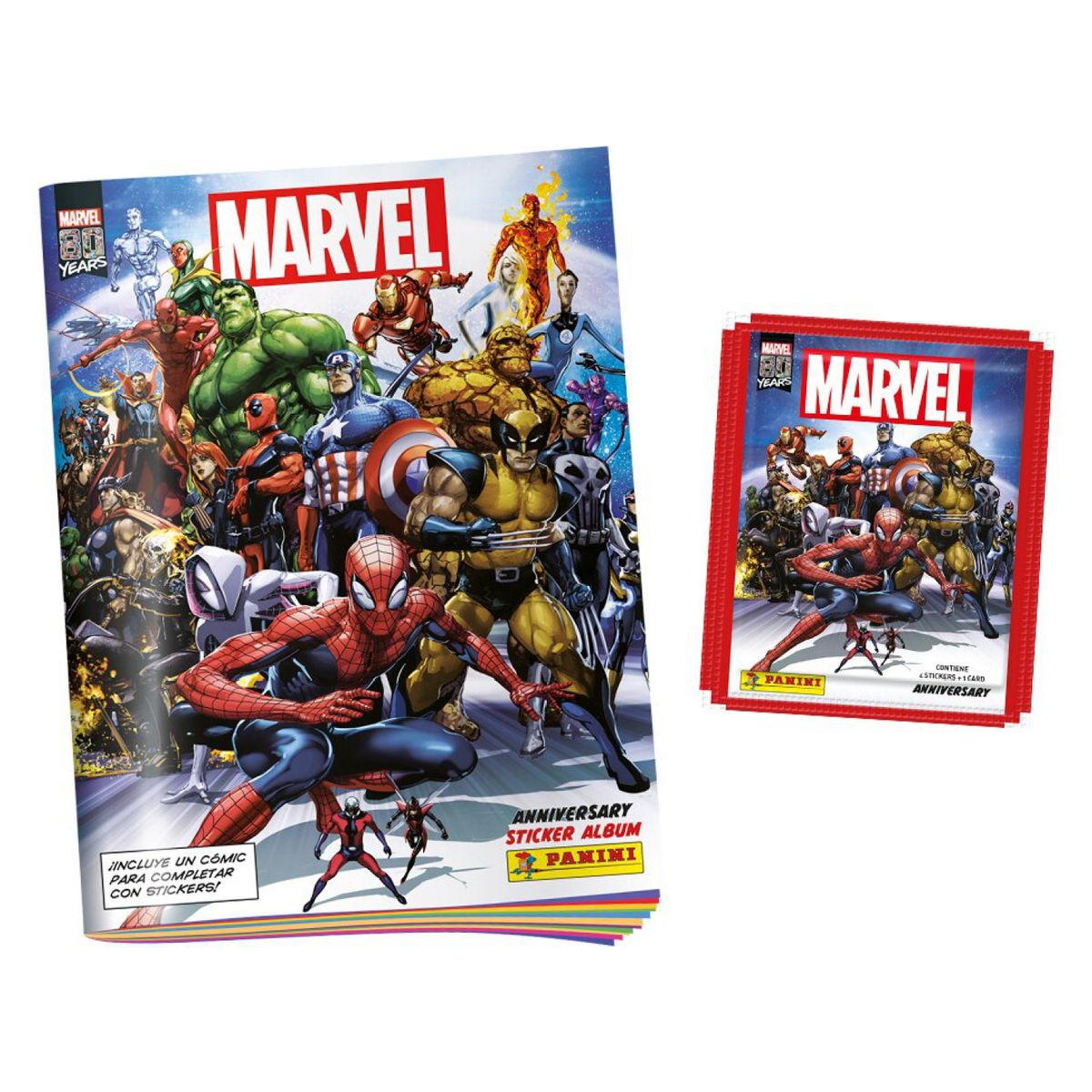 PANINI - Album Marvel 80 Años  50 Sobres