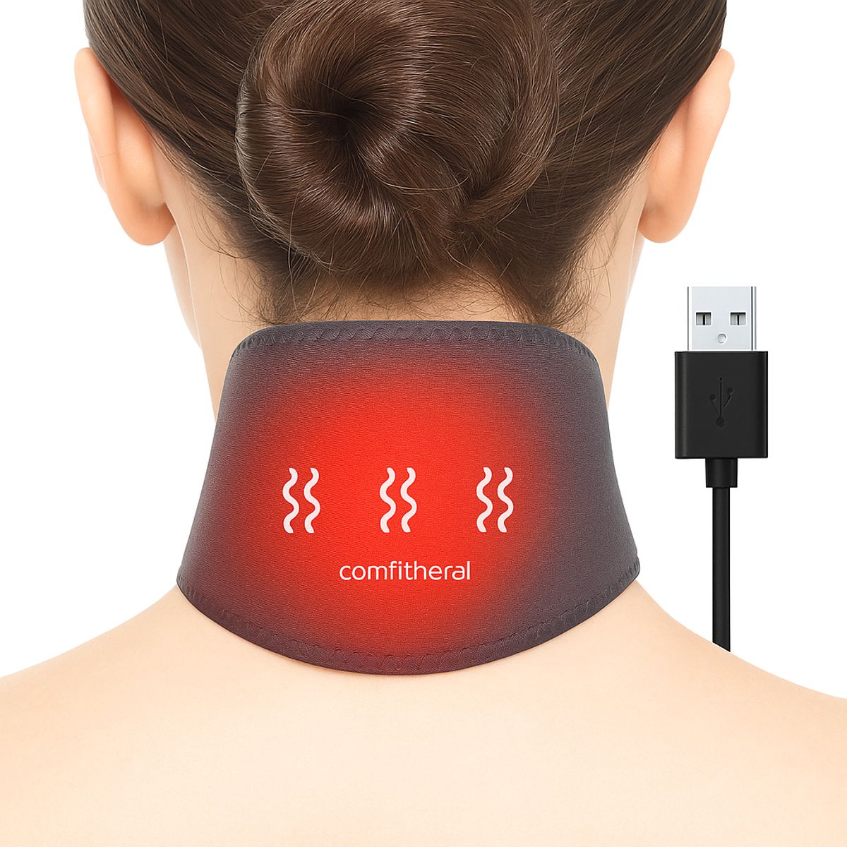 MOVI - Masajeador Cuello 2 en 1 con Calor y USB Ajustable