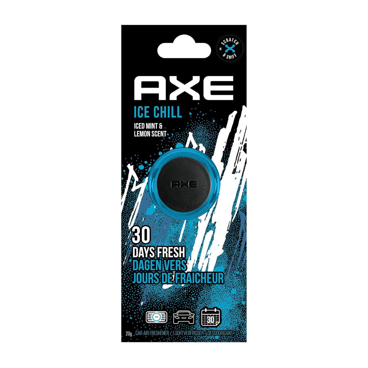 AXE - Aromatizante Para Autos Axe Rejilla Ice 19gr