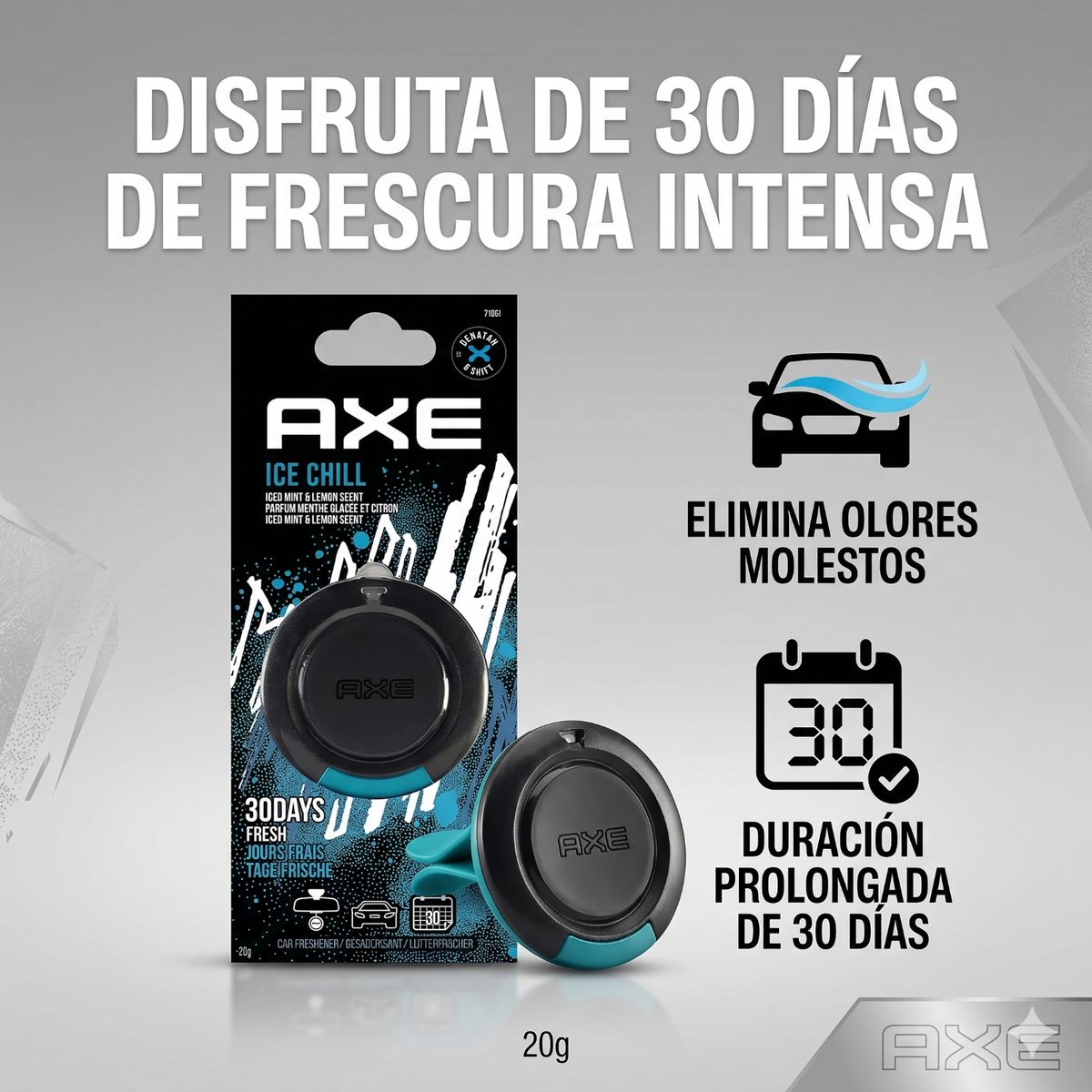 AXE - Aromatizante Para Autos Axe Colgante Ice 20gr