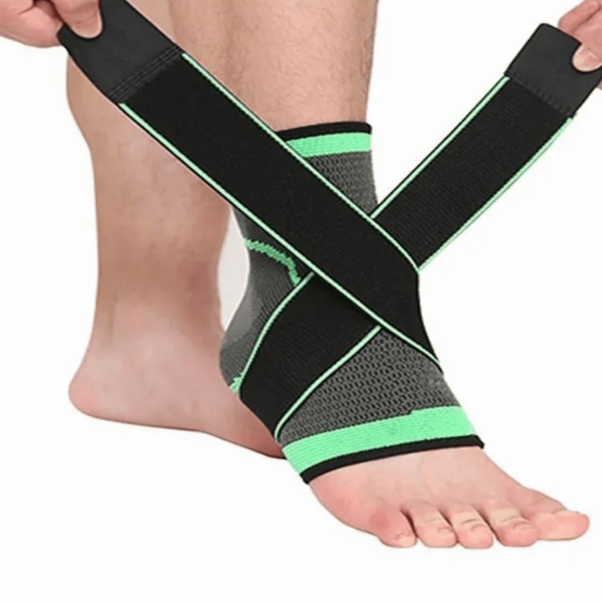 GENERICO - Tobillera De Compresión Ajustable Venda Elastica Ortopedica