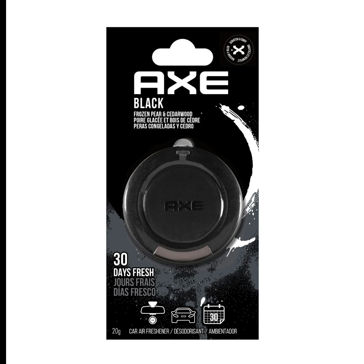 AXE - Aromatizante Para Autos Axe colgante Black 19gr
