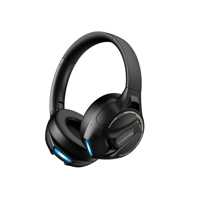 MONSTER - Audífonos Bluetooth Gamer Rgb Azul Monster Xkh03 Negro - PS