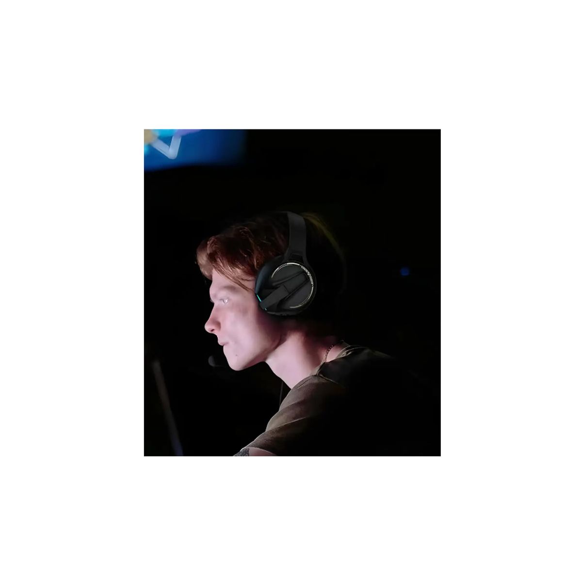 MONSTER - Audífonos Bluetooth Gamer Rgb Azul Monster Xkh03 Negro - PS