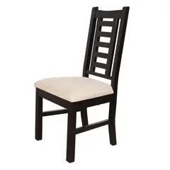 BETA NATIVA - Pack 2 sillas de comedor Martina color negro wengue