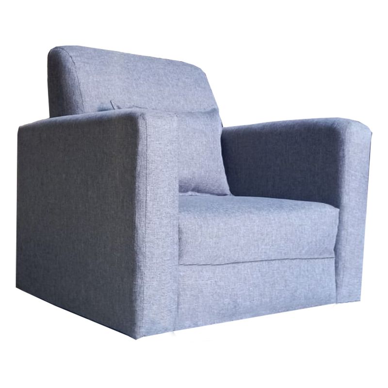 MUEBLES HVM - Sofa Infantil Gris Lino Tomas
