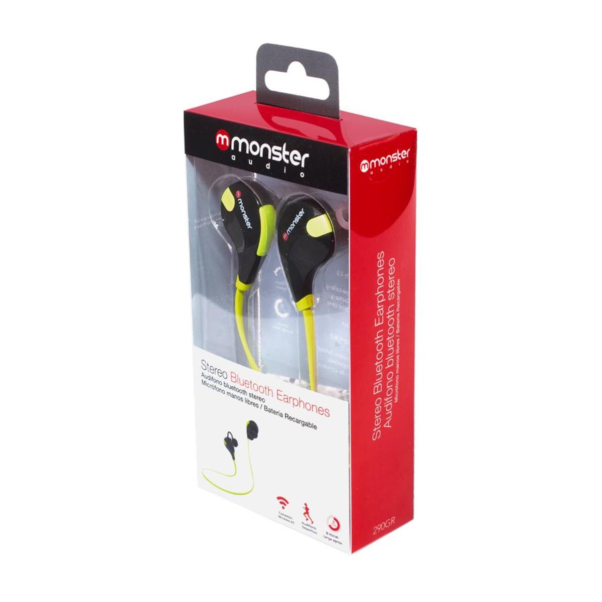 MONSTER AUDIO - AUDÍFONOS BLUETOOTH 290GR STEREO MONSTER AUDIO VERDE