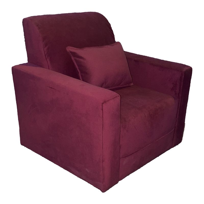 MUEBLES HVM - Sofa Infantil Burdeo Felpa Tomas