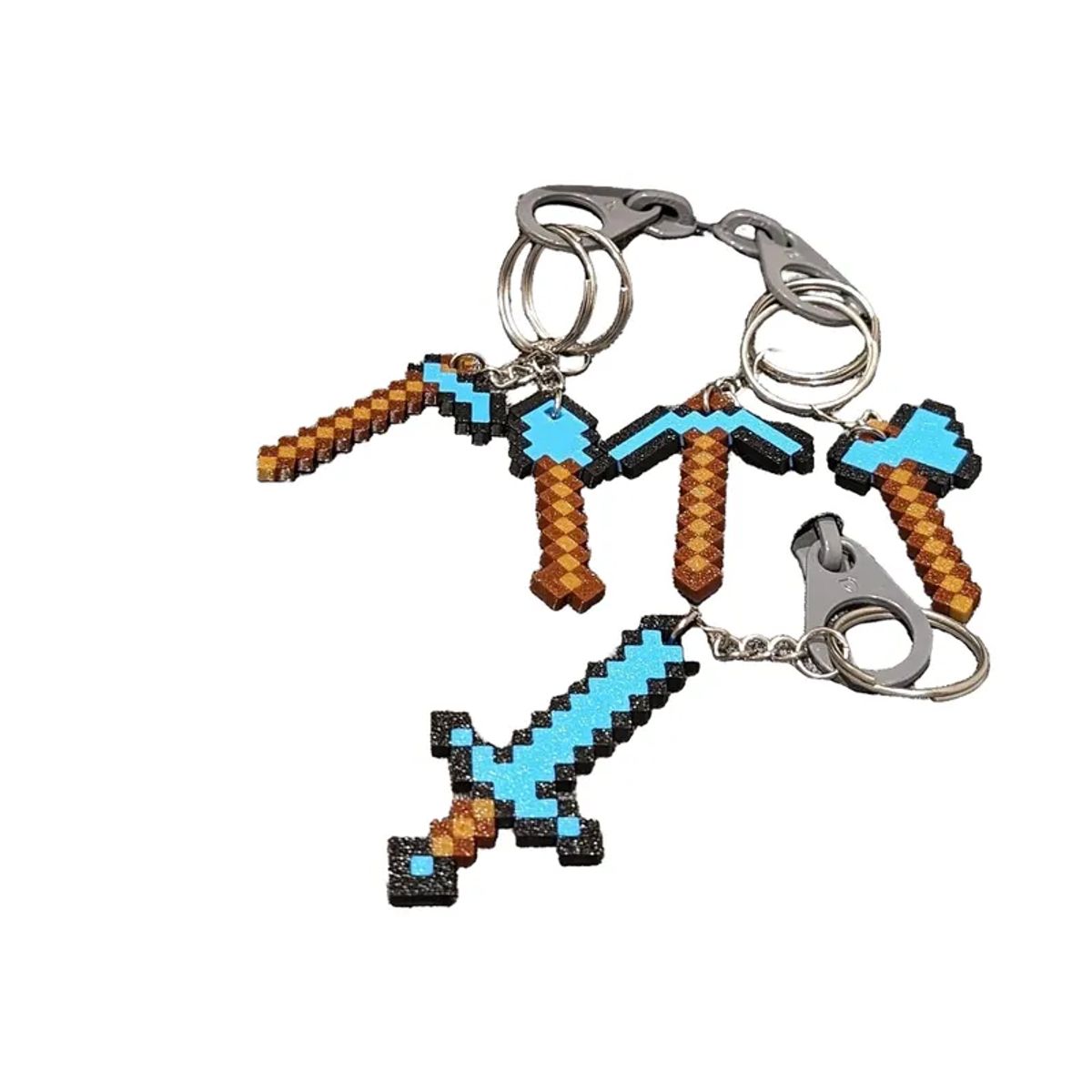 GENERICO - Llavero 5 unidades - Minecraft