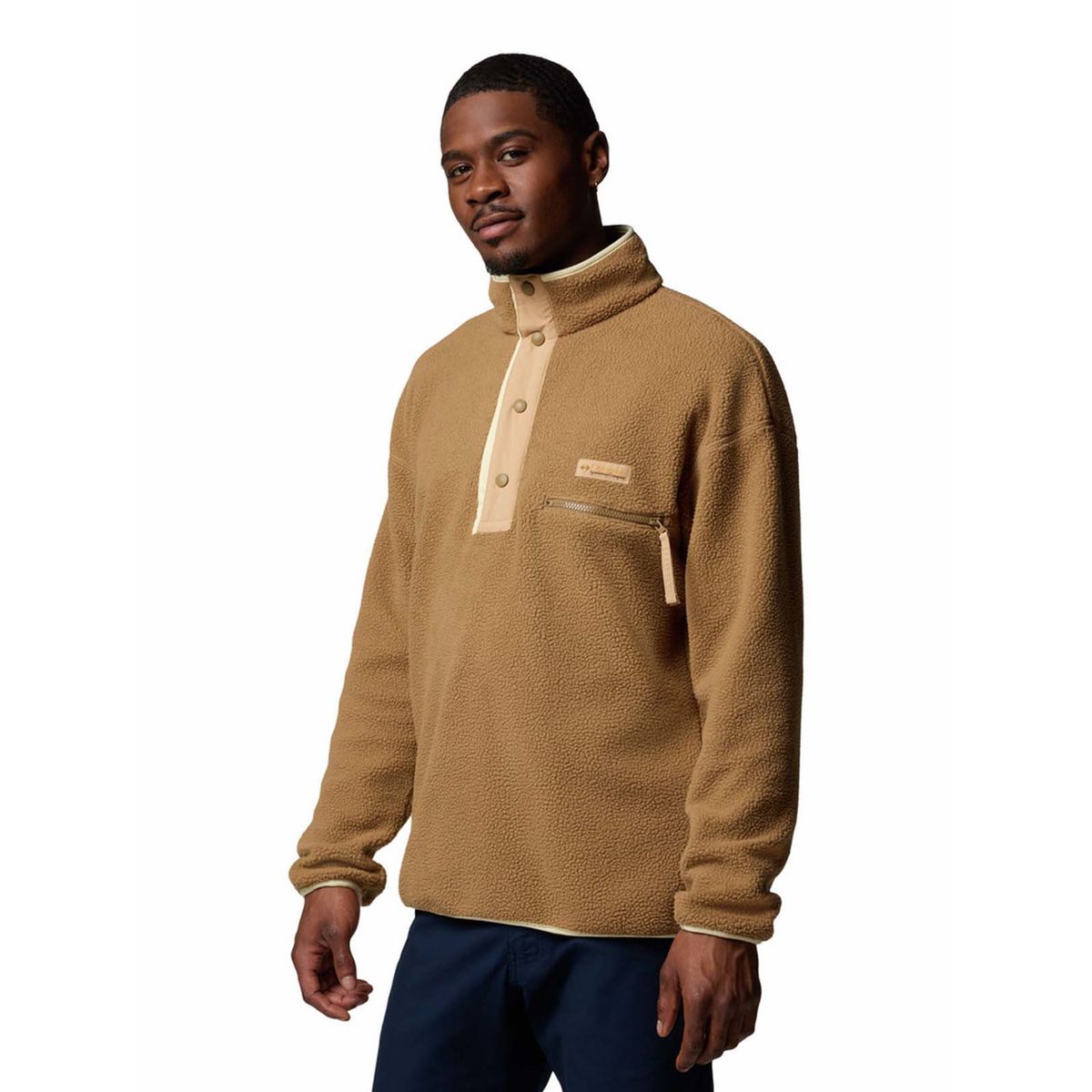 COLUMBIA - Polar Hombre Helvetia Half Snap Café COLUMBIA