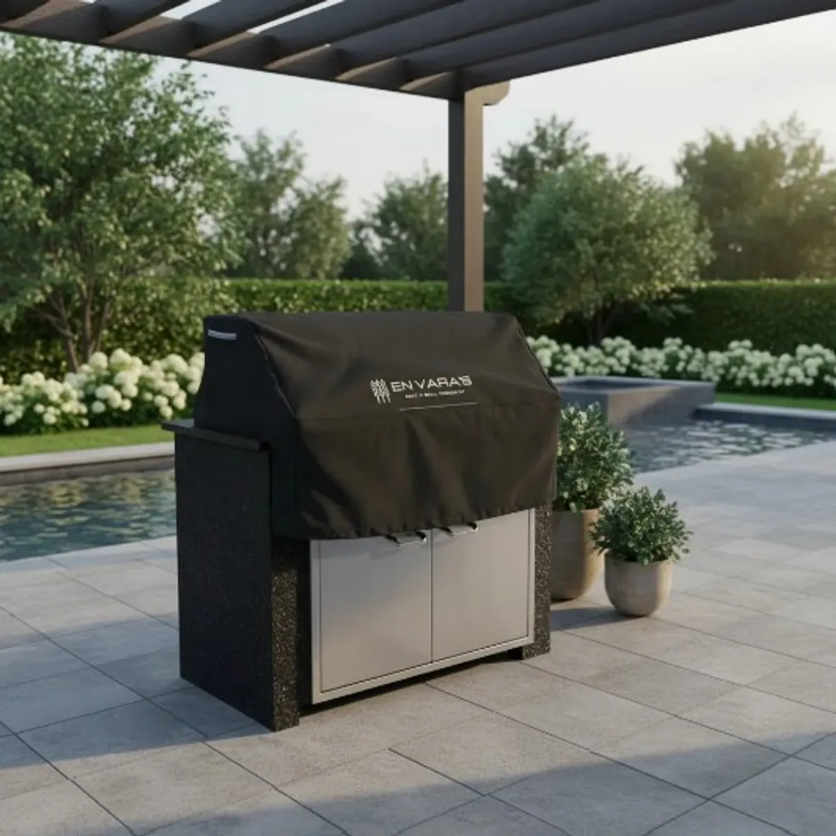 EN VARA'S MEATS & GRILL - Funda Cobertor para parrilla parrillera empotrable Black M 2 - 3  quemadores En Vara´s.
