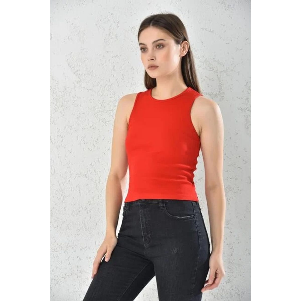 MROTTO - Top Sin Mangas De Mujer En Colores Básicos  Algodón Elasticado