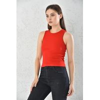 Top Sin Mangas De Mujer En Colores Básicos Algodón Elasticado