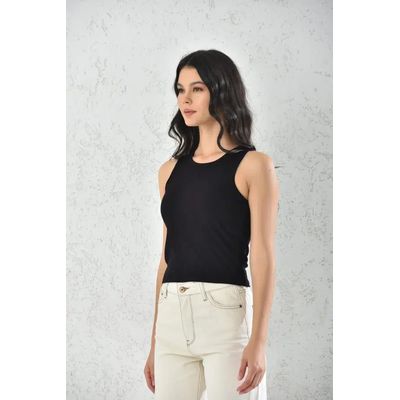 Imagen 2 del producto Top Sin Mangas De Mujer En Colores Básicos Algodón Elasticado