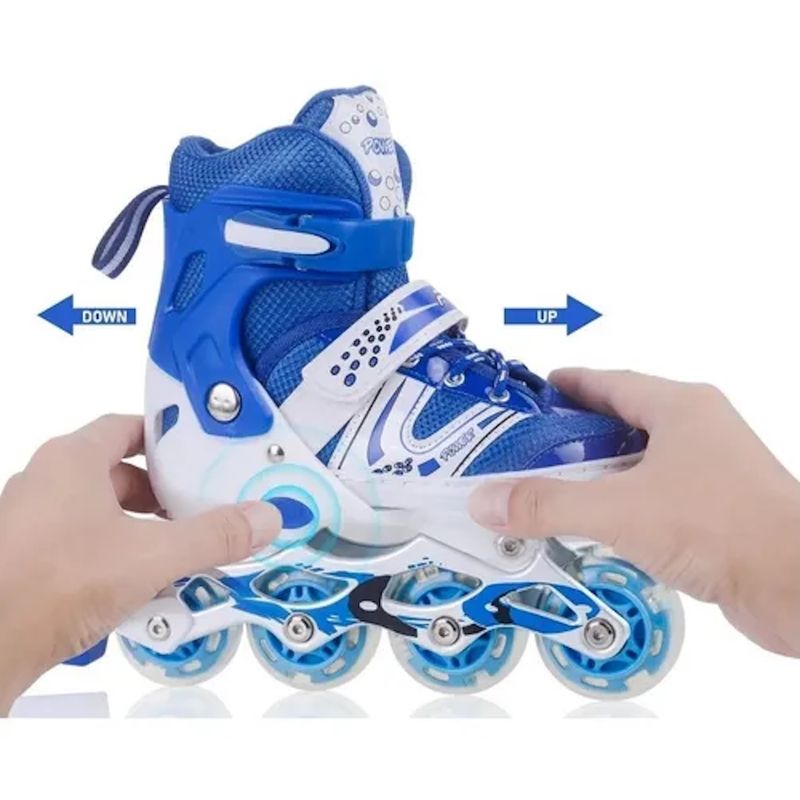 GENERICO - Patines En Linea Ajustable Luces Led Color Talla S Niños
