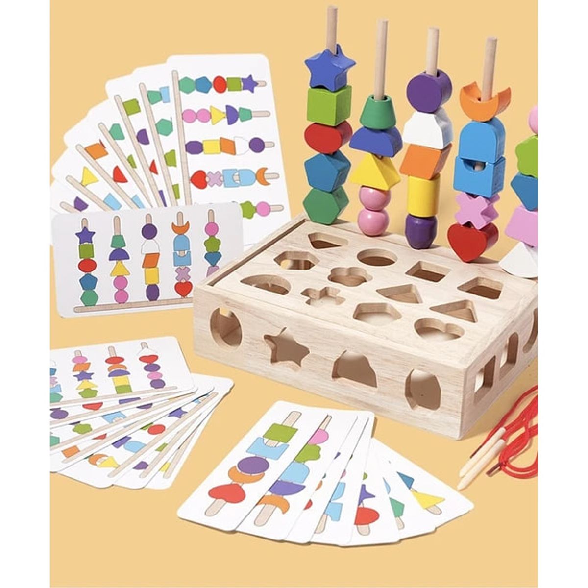GENERICO - Juguete Juego Caja Madera Rompecabezas Didáctico