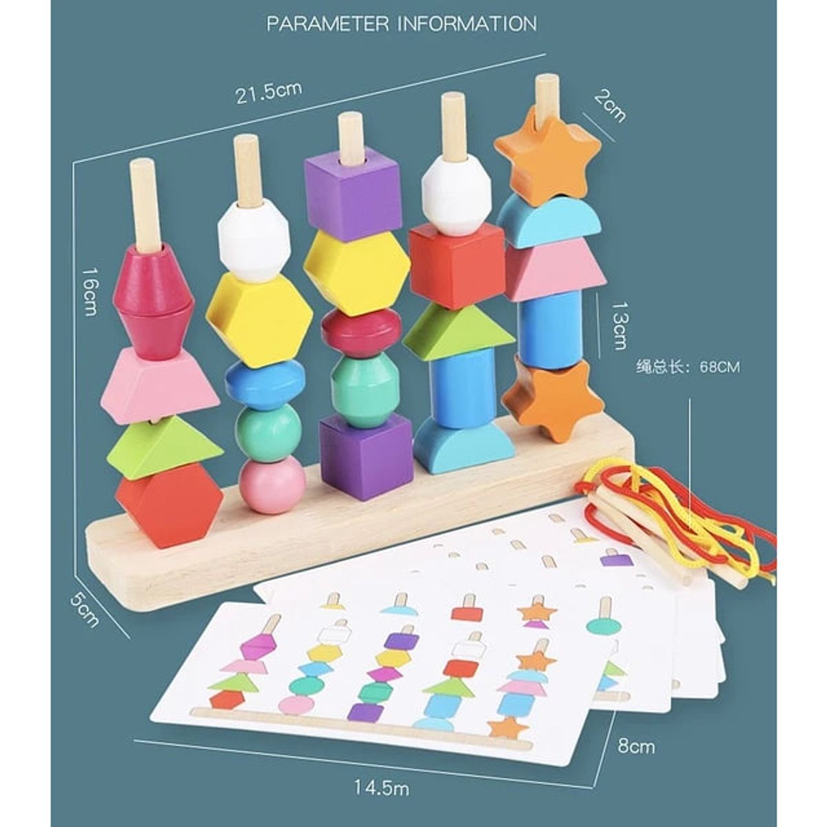 GENERICO - Juguete Juego Madera Rompecabezas Didáctico