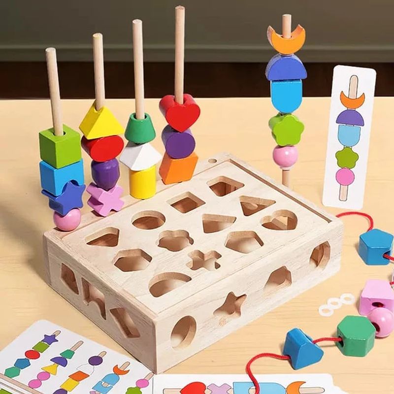GENERICO - Juguete Caja Madera Rompecabezas Didáctico