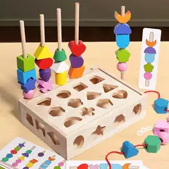 GENERICO - Juguete Caja Madera Rompecabezas Didáctico