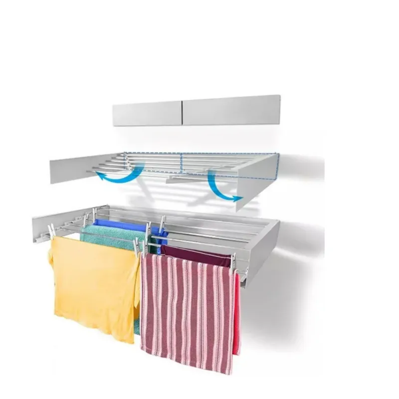 GENERICO - Tendedero De Ropa Zapatos Plegable Retráctil De Pared 80cm SKU TN