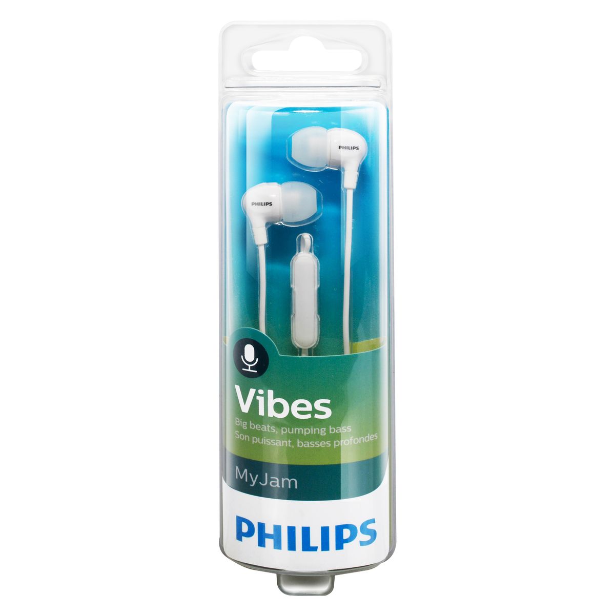 PHILIPS - AUDÍFONOS PHILIPS MANOS LIBRES BLANCO SHE3555WT/00