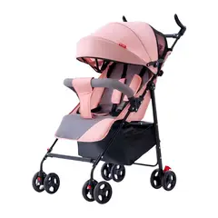LUBABYCAS - Coche Paseo Liviano Con Posa Vaso Howa Rosado