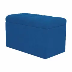 MUEBLES HVM - Banqueta Baúl Lineal Azul Marino