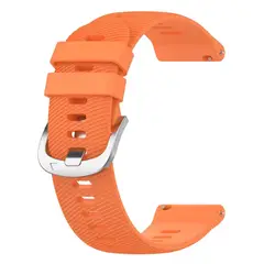 GENERICO - Correa Silicona Para Garmin 20mm Forerunner Venu Vivoactive Naranja