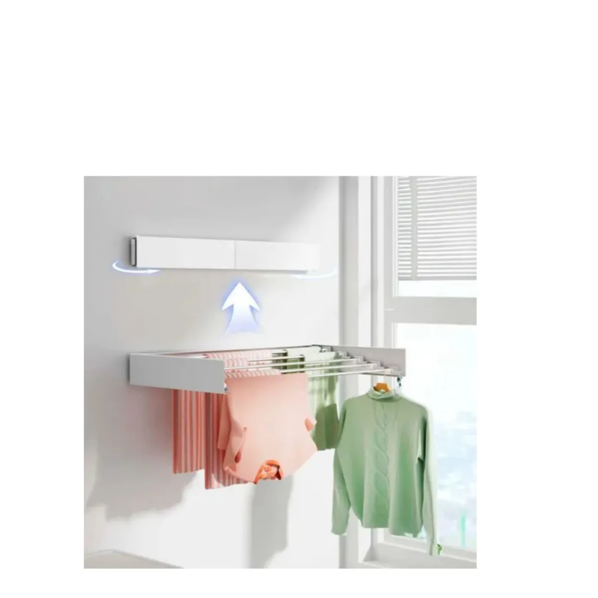 GENERICO - Tendedero De Ropa Zapatos Plegable Retráctil De Pared 80cm SKU TN
