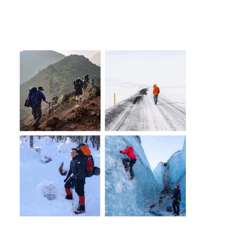 GENERICO - Crampones Antideslizantes Crampon Crampones Nieve Crampones SKU CF