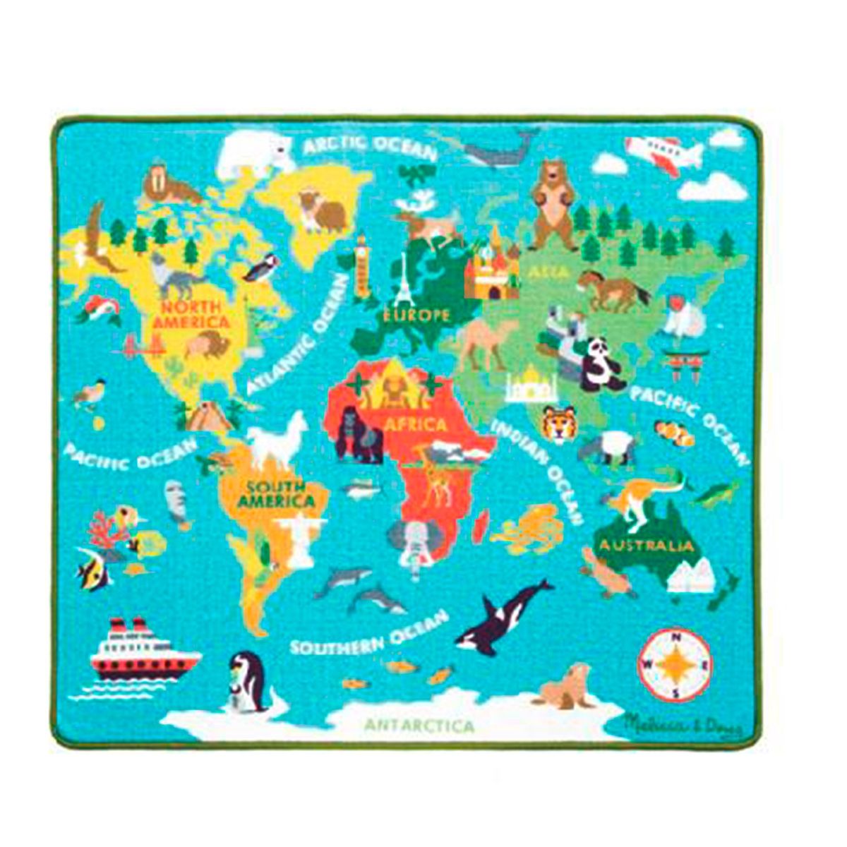MELISSA & DOUG - Alfombra Viaje Alrededor Del Mundo Melissa & Doug
