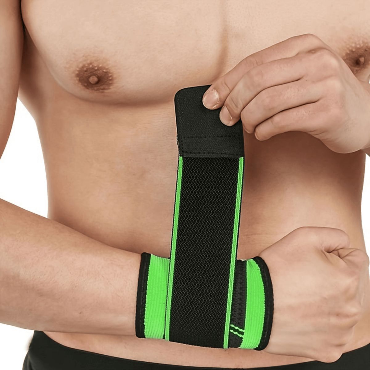 GENERICO - Muñequera Compresion Soporte Muñequera Para Deporte Sin Dedo