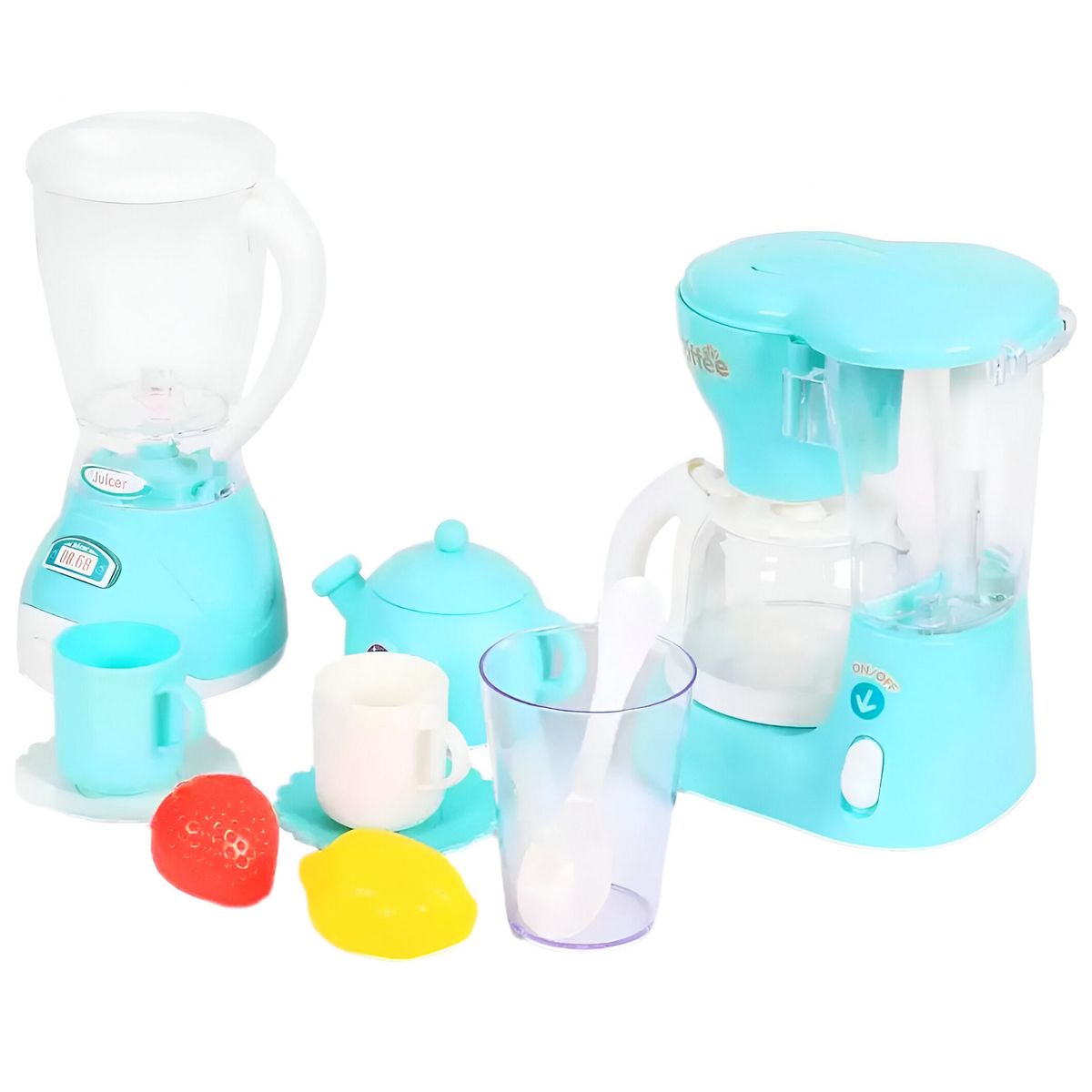 GENERICO - Set De Juguete Cocina Juguera Tazas Cafetera Tetera