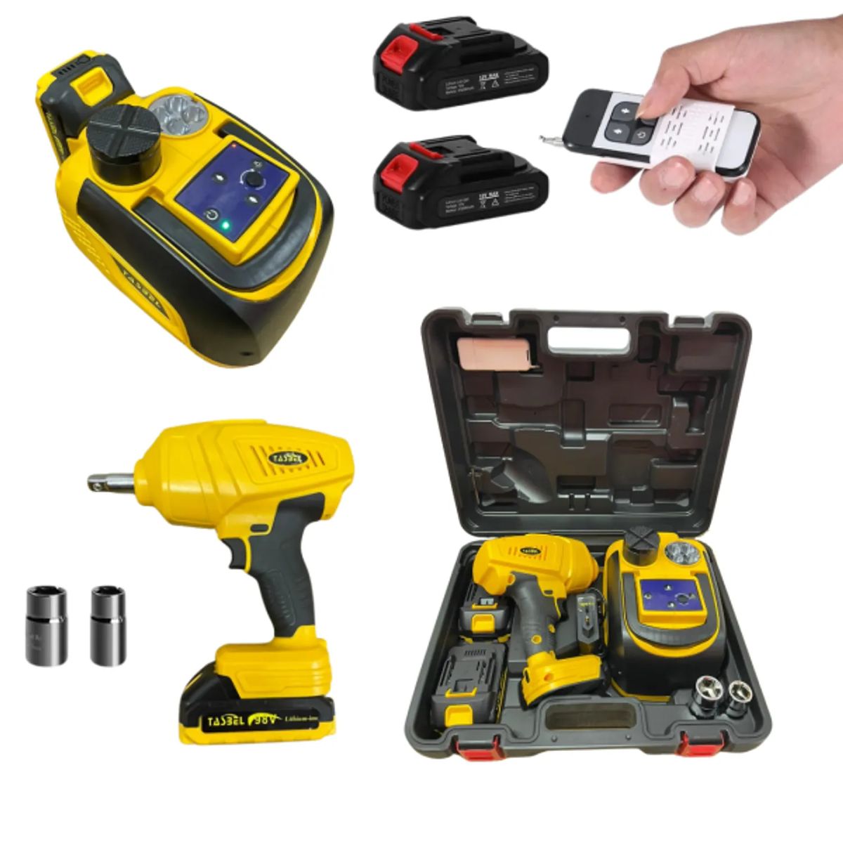 MOVI - KIT DE GATA HIDRAULICO 5 TONELADAS + LLAVE DE IMPACTO