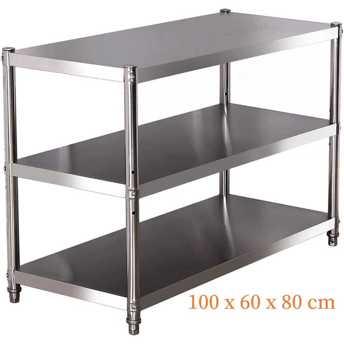 YOMYM - Meson Central 100x60x80cm Banco Trabajo Acero Inoxidable Engrosada