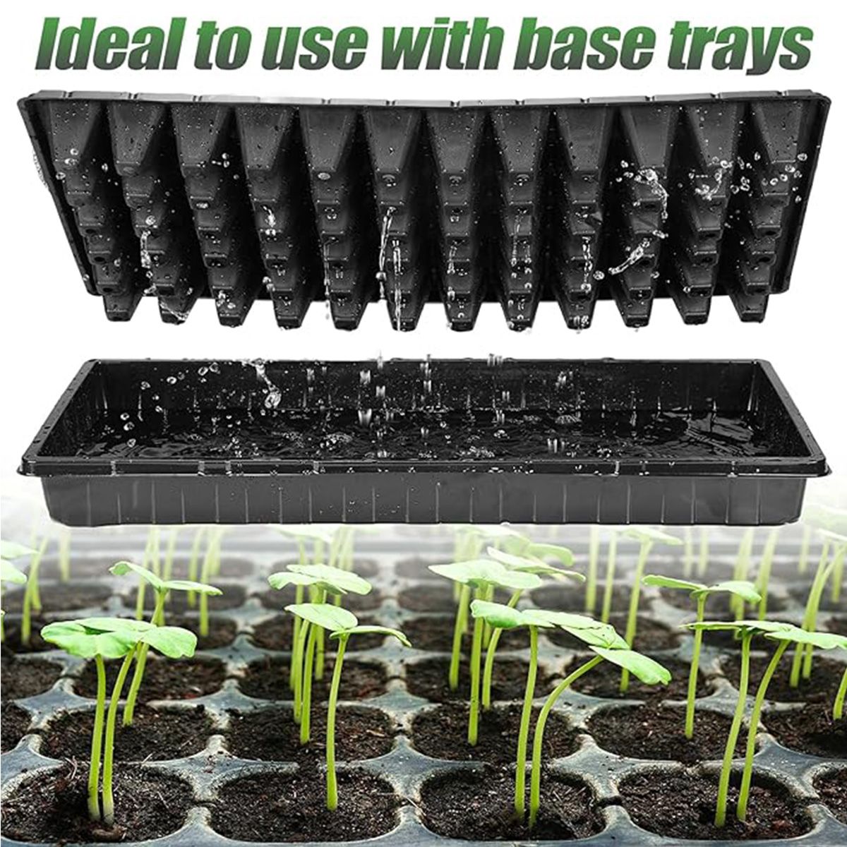 ATURE - Pack 12 Almacigueras Bandejas Rígidas 128 Cavidades