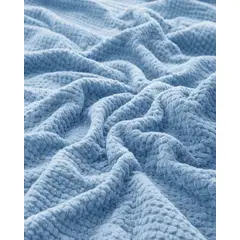 GENERICO - FRAZADA CON CHIPORRO 2 PLAZA 200X230cm Celeste