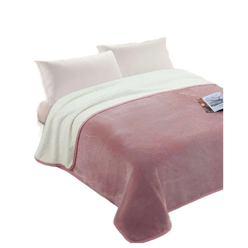 GENERICO - FRAZADAS ELEGANTES 2 PLAZA 200X230 Rosa