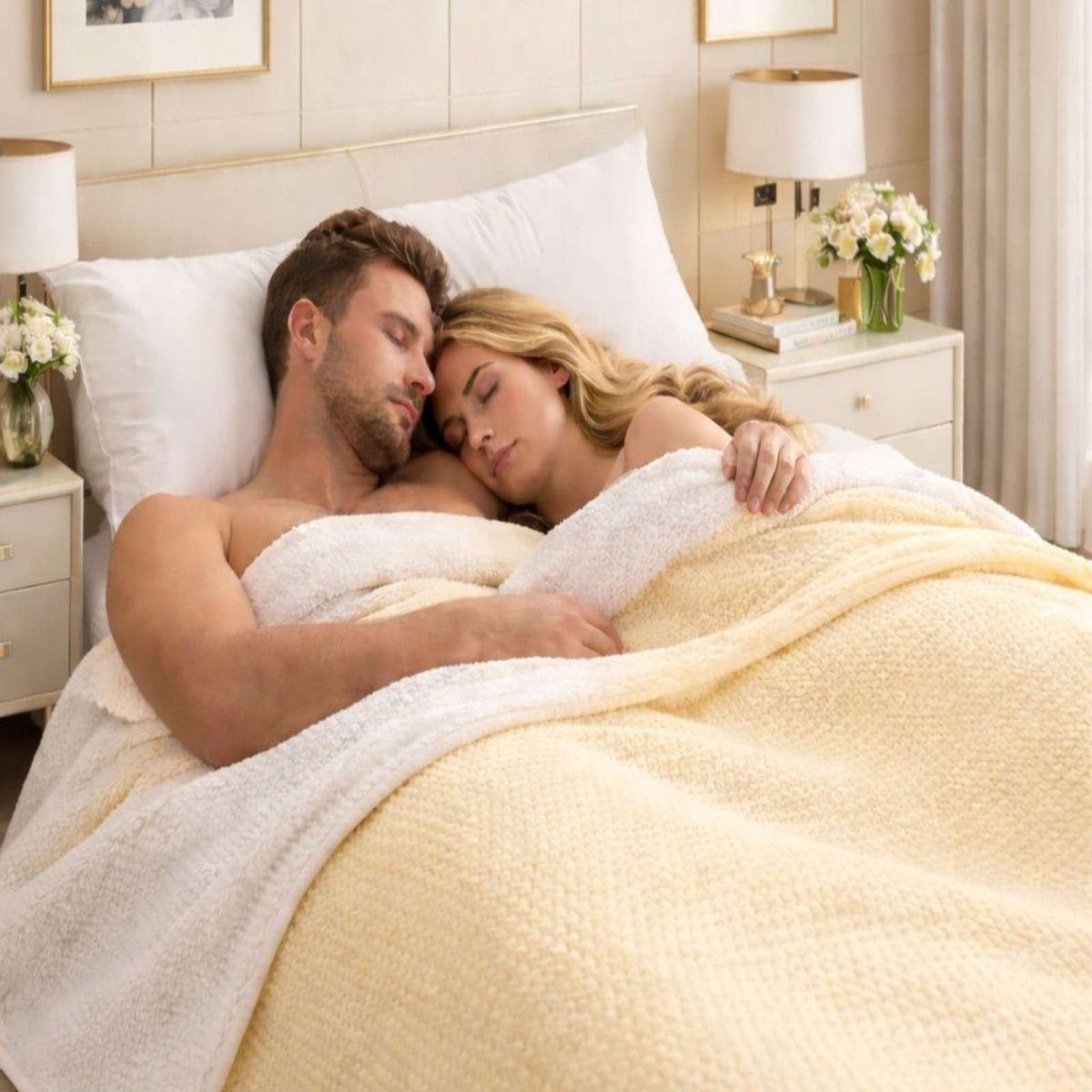 GENERICO - FRAZADA CON CHIPORRO 2 PLAZA 200X230cm Beige