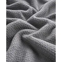 GENERICO - FRAZADA CON CHIPORRO PLAZA Y MEDIA 150X200cm Gris