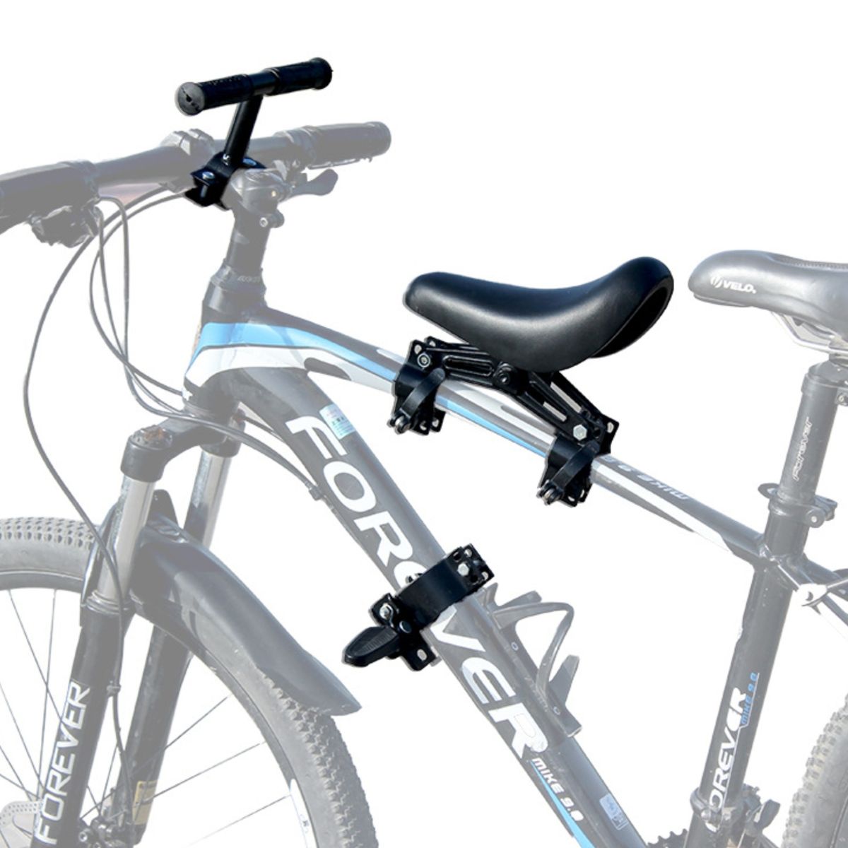ATURE - Sillas Asientos De Bicicleta Para Niños + Manillar Negro