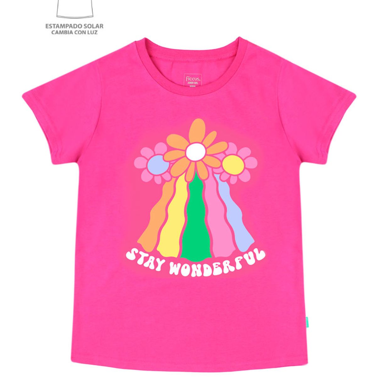 FICCUS - Polera Niña Power Light 2610799 Fucsia