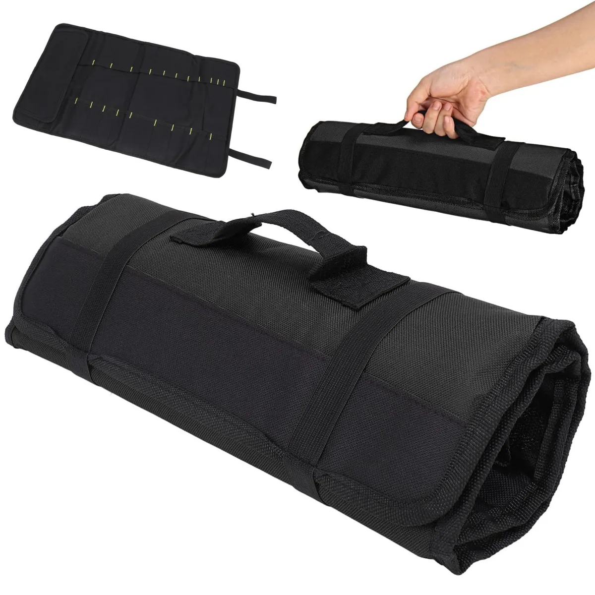 KUANGYE - Bolso Porta Cuchillos Chef Estuche Portátil Cocina Oxford 22 Ranuras