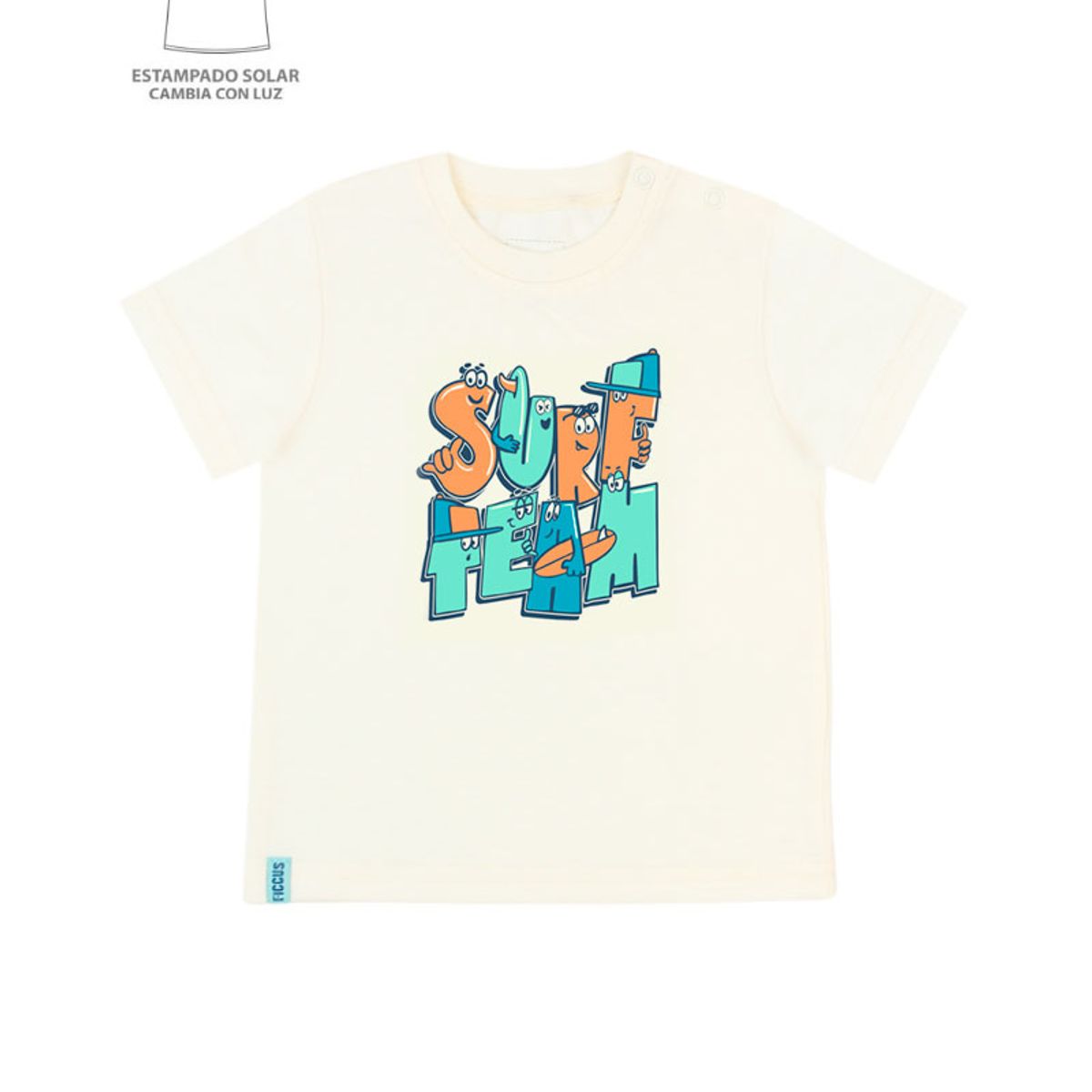 FICCUS - Polera Niño Day To Day 2610691 Beige Ficcus