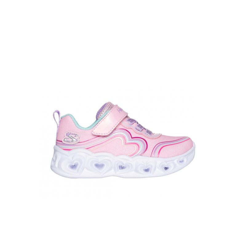 SKECHERS - Zapatillas Niña-Infante Heart Lights Rosado MT Skechers