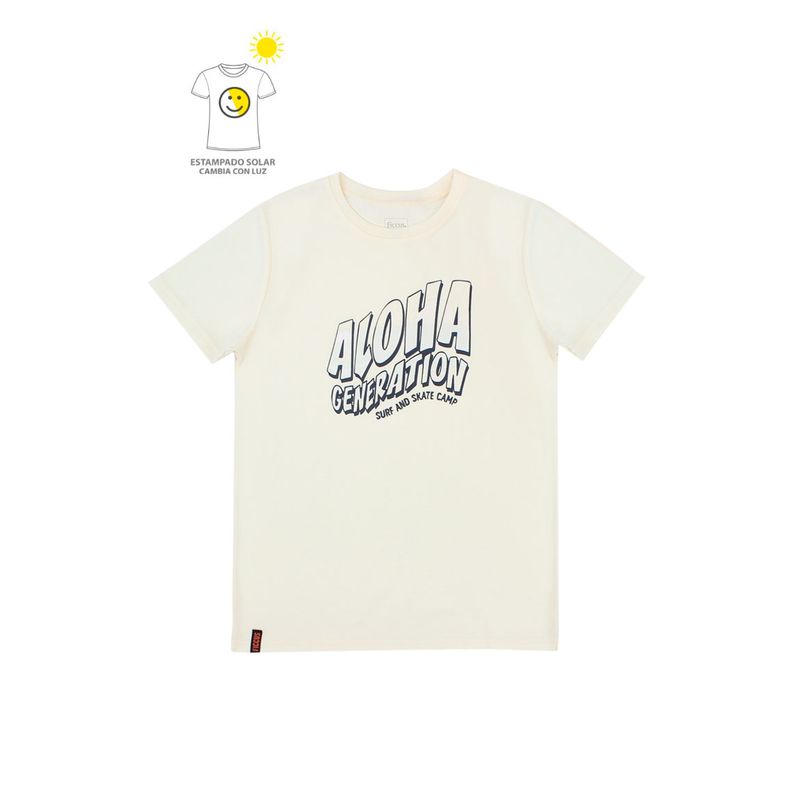 FICCUS - Polera Niño Day To Day 2610691 Beige Ficcus