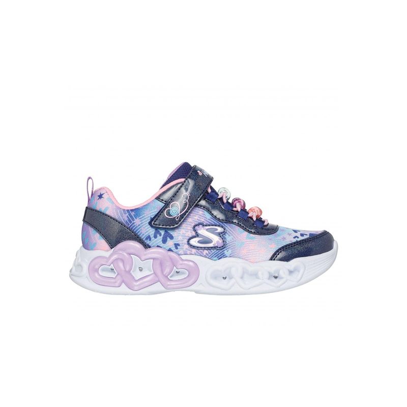 SKECHERS - Zapatillas Niña Infinite Heart Lights Azul Skechers