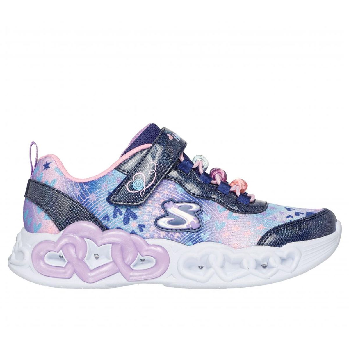 SKECHERS - Zapatillas Niña Infinite Heart Lights Azul Skechers