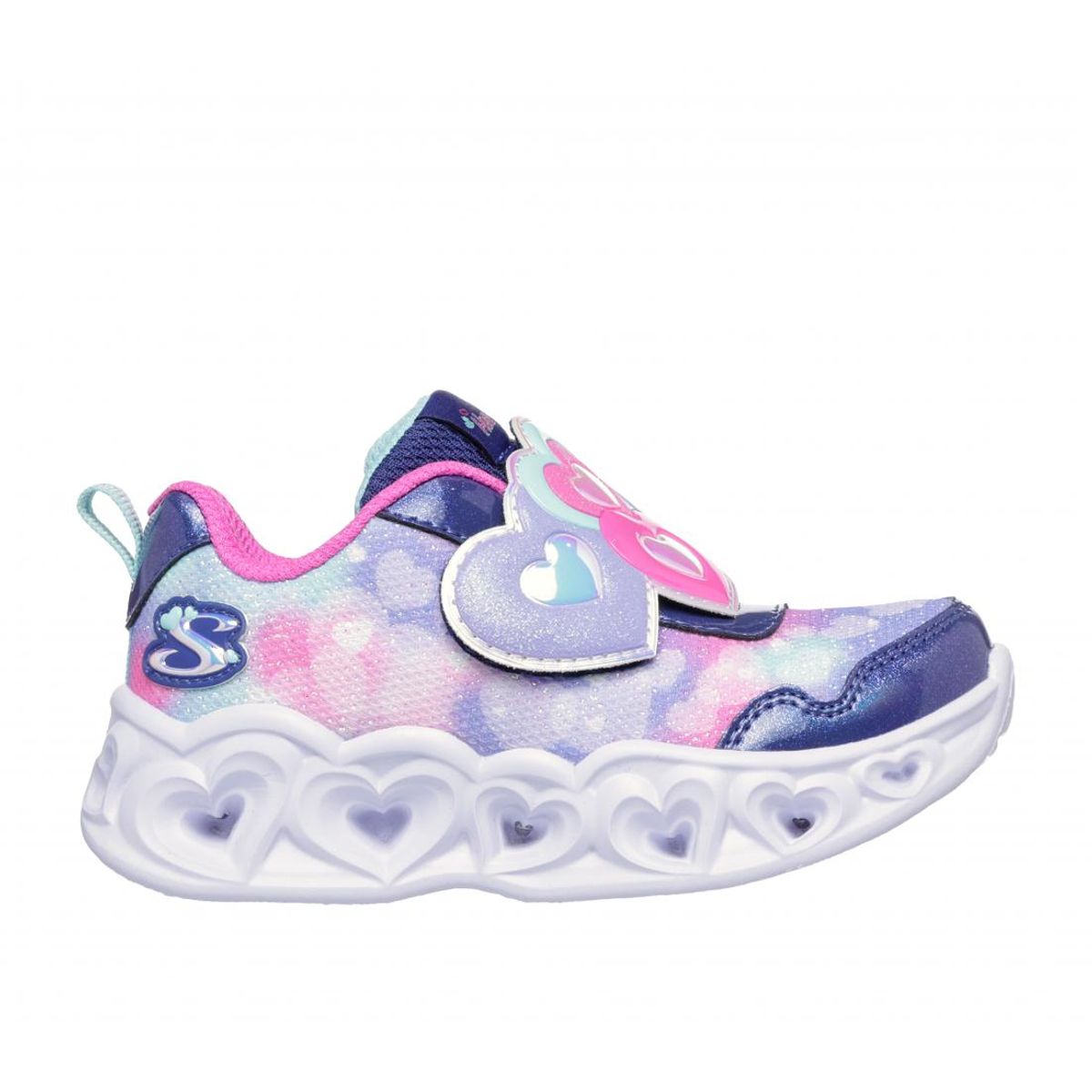 SKECHERS - Zapatillas Niña-Infant Heart Lights HP Azul Skechers